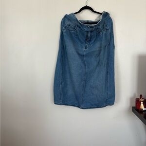 Pilcro Denim Blue Maxi Skirt